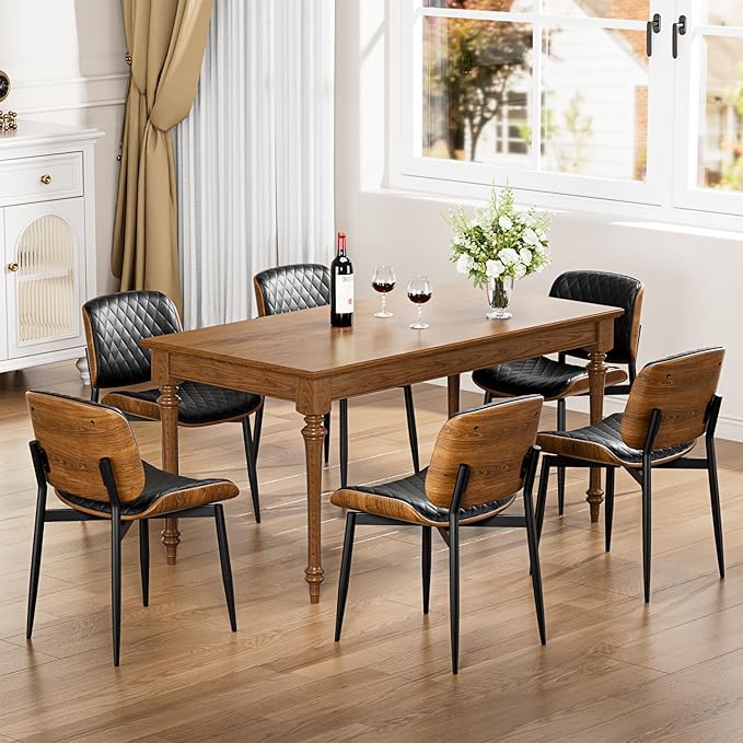 YaFiti Dining Chairs Set of 4, Mid Century Modern Accent Dining Room and - Image 4