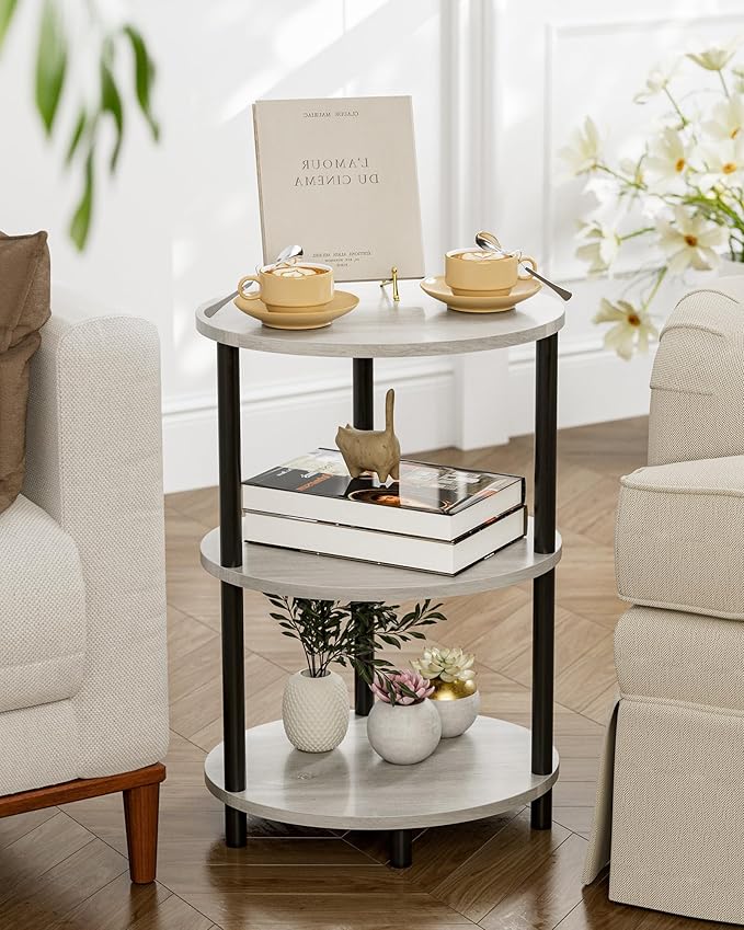 Round Pedestal End Table - Image 7