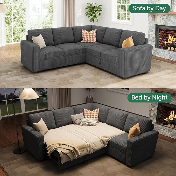 HONBAY Modular Sectional Sleeper Sofa - Image 5