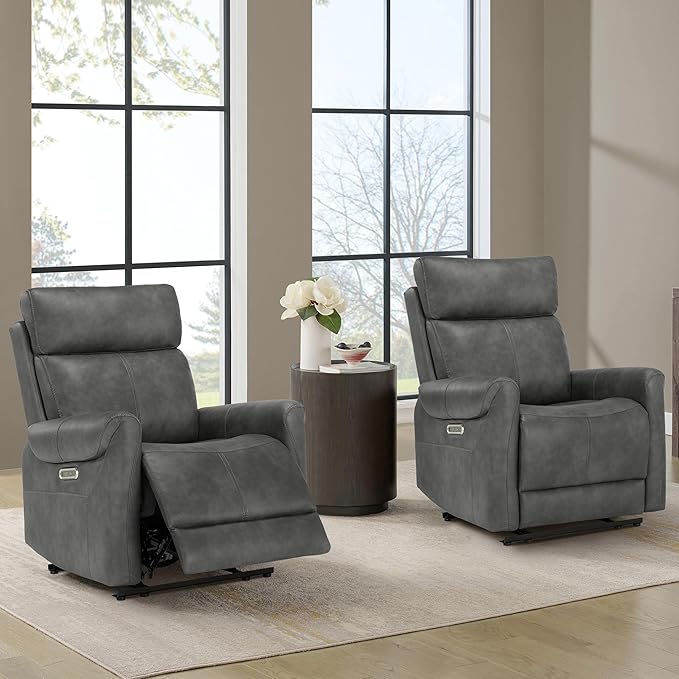KISLOT Leather Recliner Chair for Adults Wall Hugger RV Recliner - Image 8