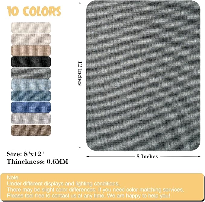 Canvas Repair Patch 8 x12 Inch, Self-Adhesive Waterproof Linen Repair Patches - Image 2