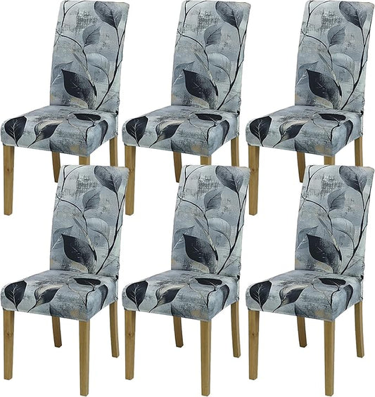 BIETYONE Stretch Dining Chair Covers Set of 6, Soft Removable Washable Kitchen by BIETYONE