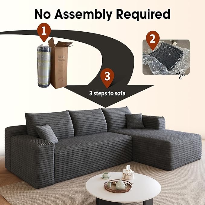 AUGOP 96" Sectional Couches for Living Room Modern Modular Sofa - Image 6
