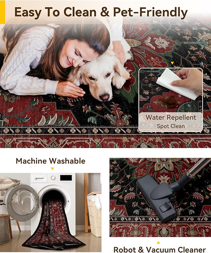 RELEANY Area Rugs 2'x4' Kitchen Rugs Entry Rug Small Rugs - Image 4