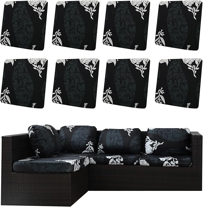 Outdoor Cushion Covers Set, Replacement by SUKAIKEQA