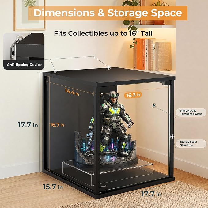 SAYGOER 17" Glass Display Case - Image 2