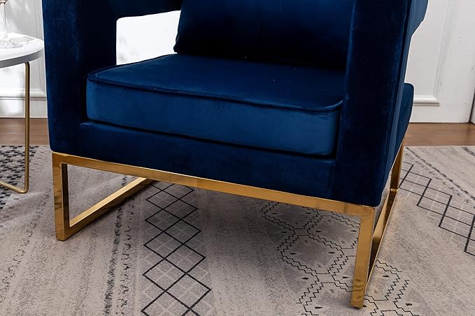 Roundhill Furniture Lenola Upholstered Accent Arm Chair - Image 13
