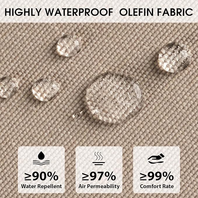 Rocking Chair Cushions with Pillow, Waterproof and Fade-Resistant Thicken - Image 3