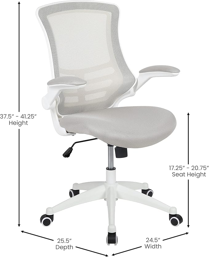 Flash Furniture Kelista Mid-Back Swivel Office Chair - Image 3