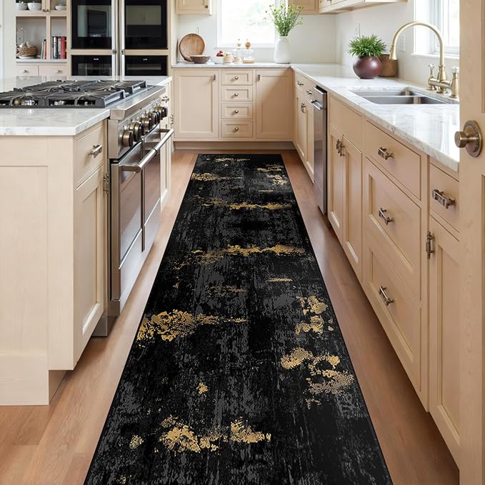 RELEANY Washable Area Rugs 2'x10' Non-Slip Modern Abstract Soft - Image 2