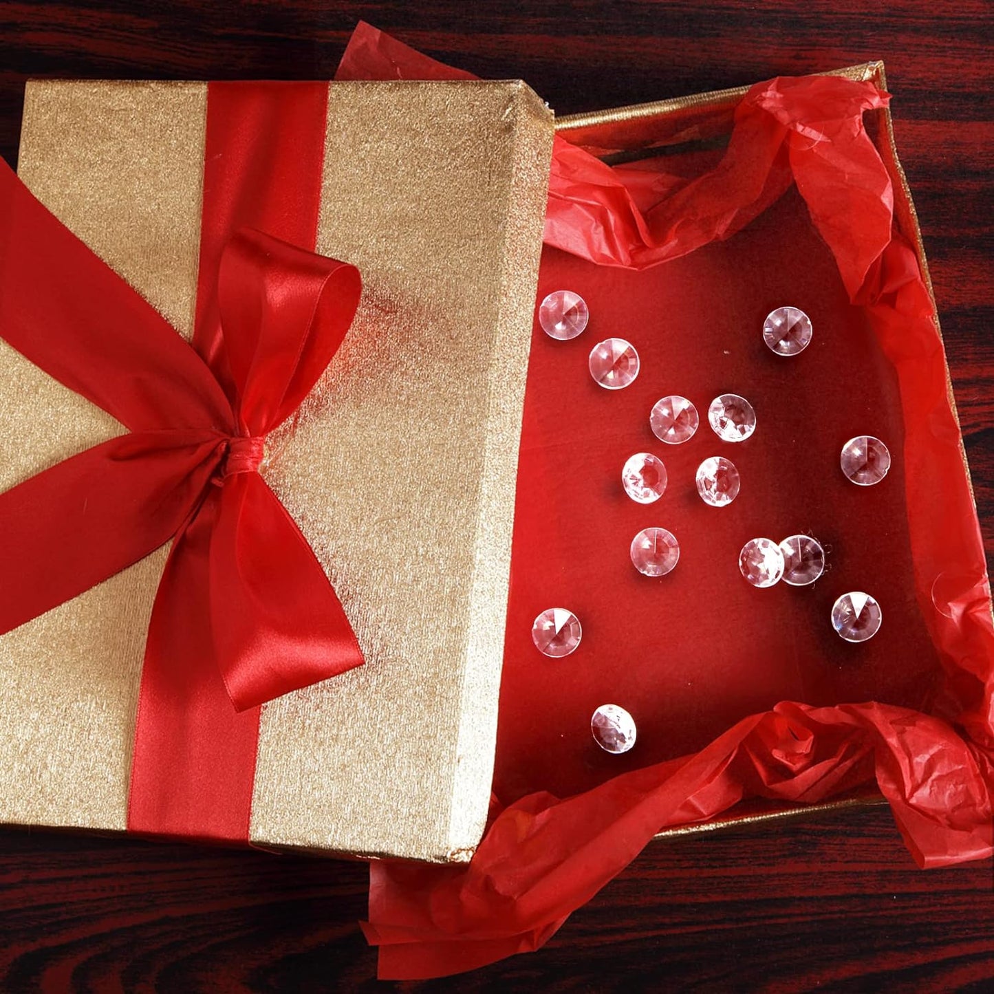 1000pcs/ Pack Wedding Table Acrylic Diamond Scatter Crystals Confetti Acrylic Gems Vase Fillers Rhinestones for Wedding, Bridal Shower, Vase Beads Decorations (10mm, Gray)