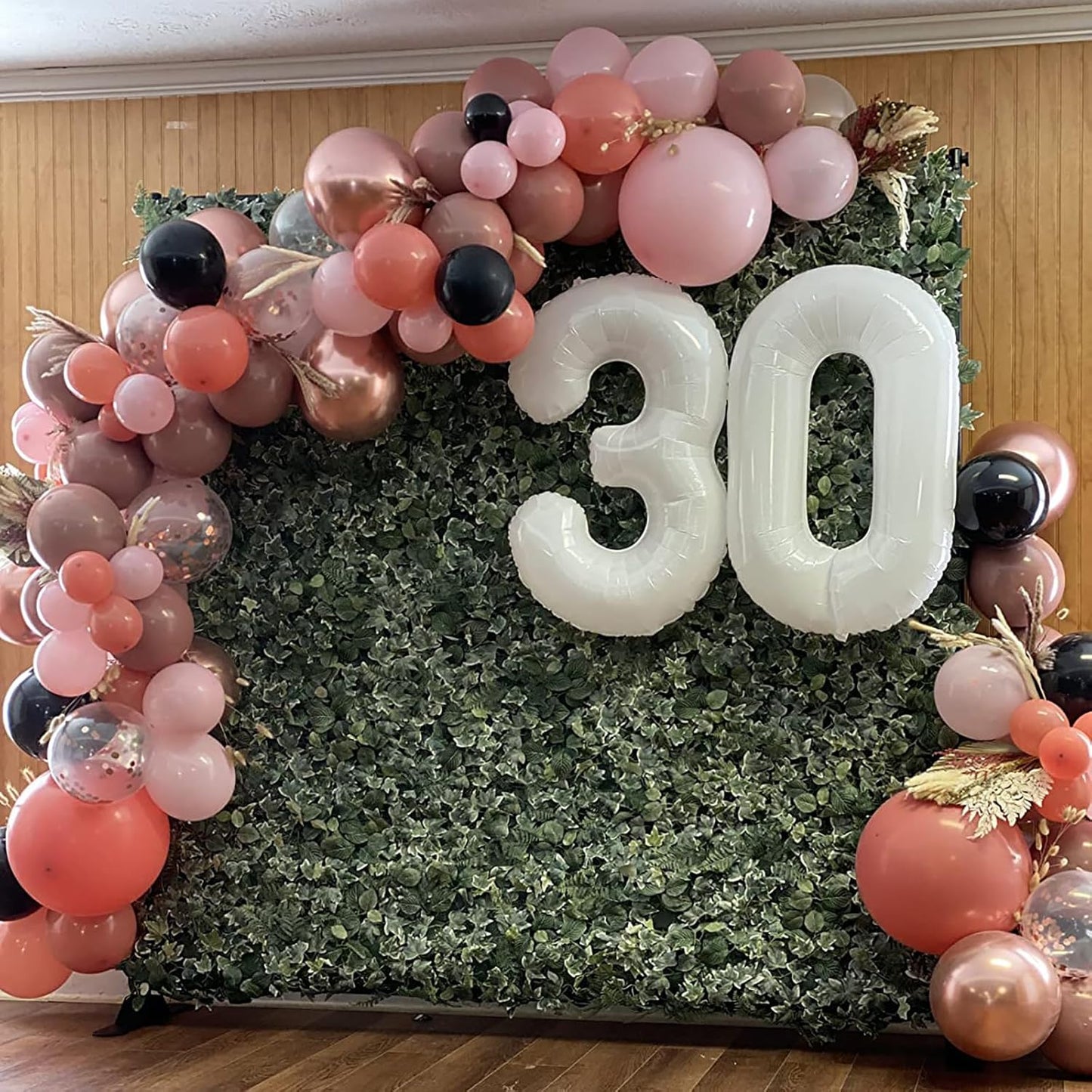 40 Balloons White, Giant Number 4 & 0 Helium Foil Balloon for Women 40th Birthday Decor, 40 Inch Self Inflating Mylar Number 40 Balloon for Man Anniversary Party Globos De Numeros Decorations Supplies