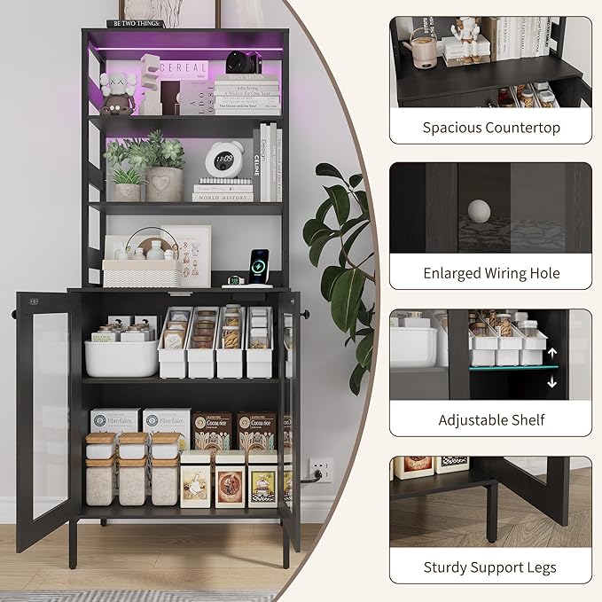 IDEALHOUSE 67Inch Bakers Rack - Image 4