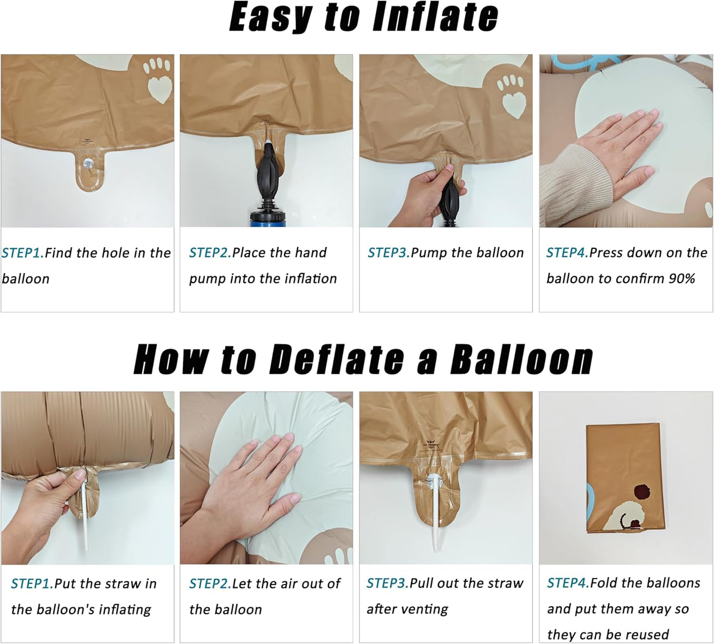 2PCS Matte bear Animal balloon With hat Big Brown bear balloon Holding birthday candle cake bear Foil Balloon for Kids Jungle Safari Zoo Farm Birthday Theme Party Baby Shower Decoration Cream white