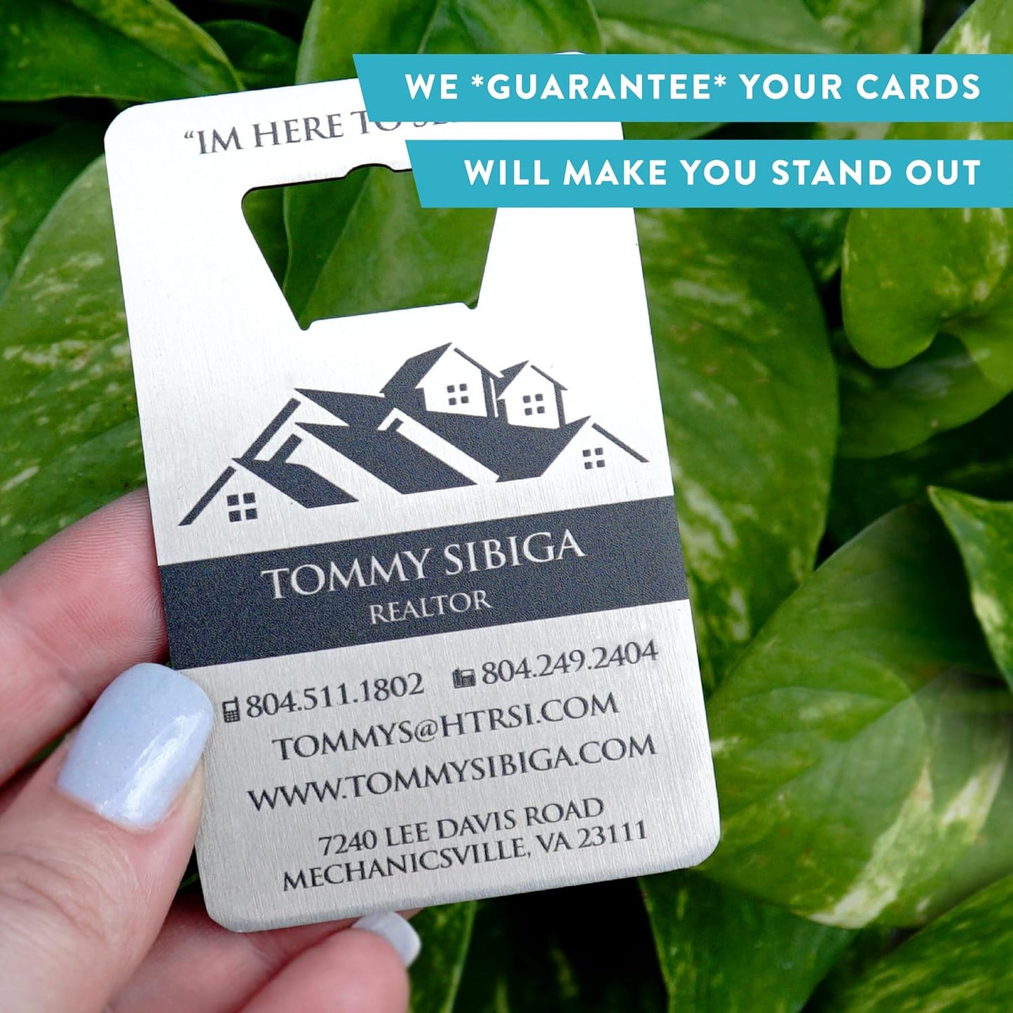 Custom Metal Bottle Opener Business Cards (Stainless Steel, 200 pcs) - 2 Business Days Personalized Stainless Steel Bottle Opener With Your Logo Printed 1.5mm Thick