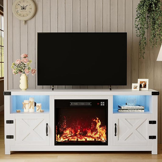 YESHOMY LED Fireplace TV Stand by SearchallYESHOMY