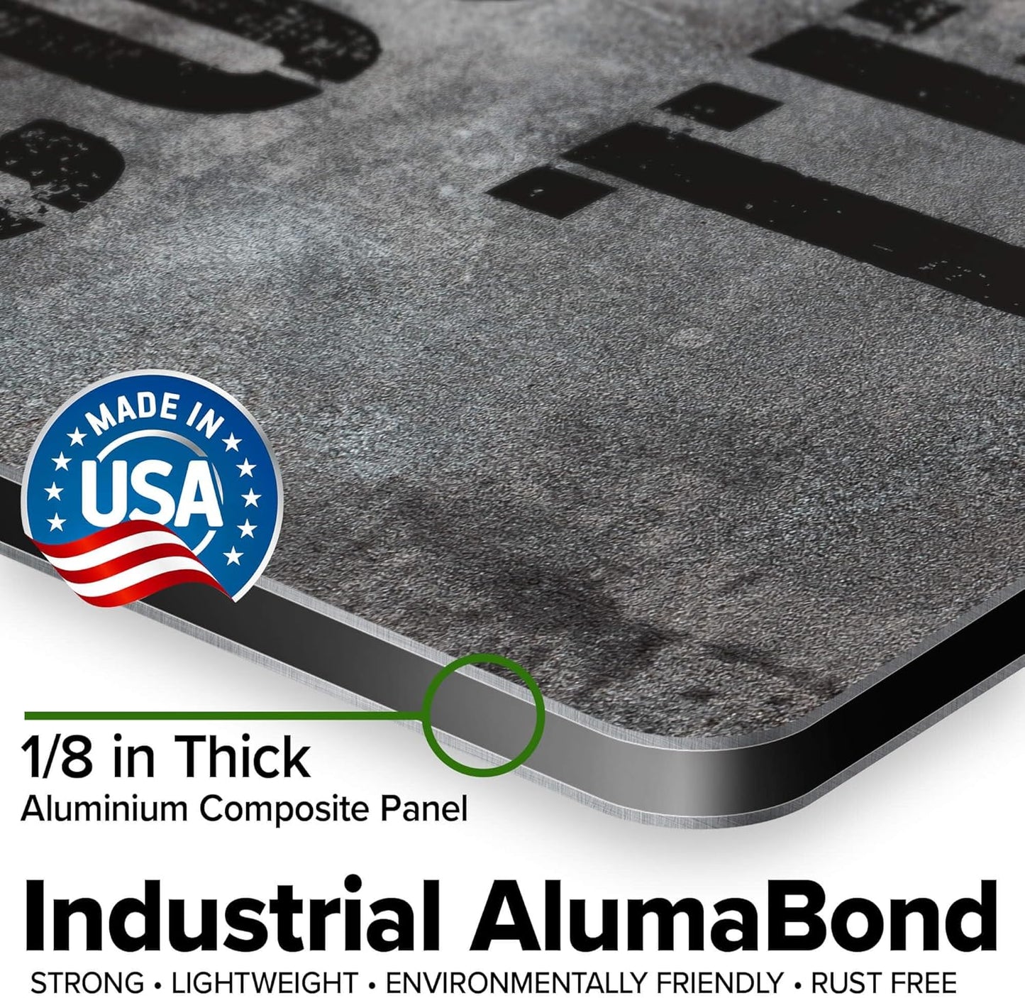 Custom Sign, Custom Street Sign, 11 Font Colors, 13 Font Styles, 4 Hole Options, 22 Sizes, 12x18 Inches, Rust Free DiBound, Fade Resistant, Made in USA by My Sign Center (Grunge Metal)