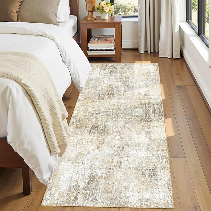 RELEANY Washable Area Rugs 2'x8' Non-Slip Modern Abstract Soft - Image 4