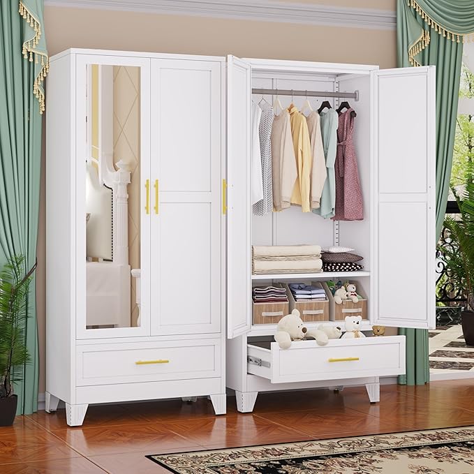 GAIOUS Steel Armoire Wardrobe Closet by GAIOUS