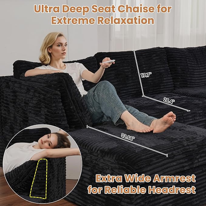 ovios 32.7 inches Ottoman Seat Module - Image 7