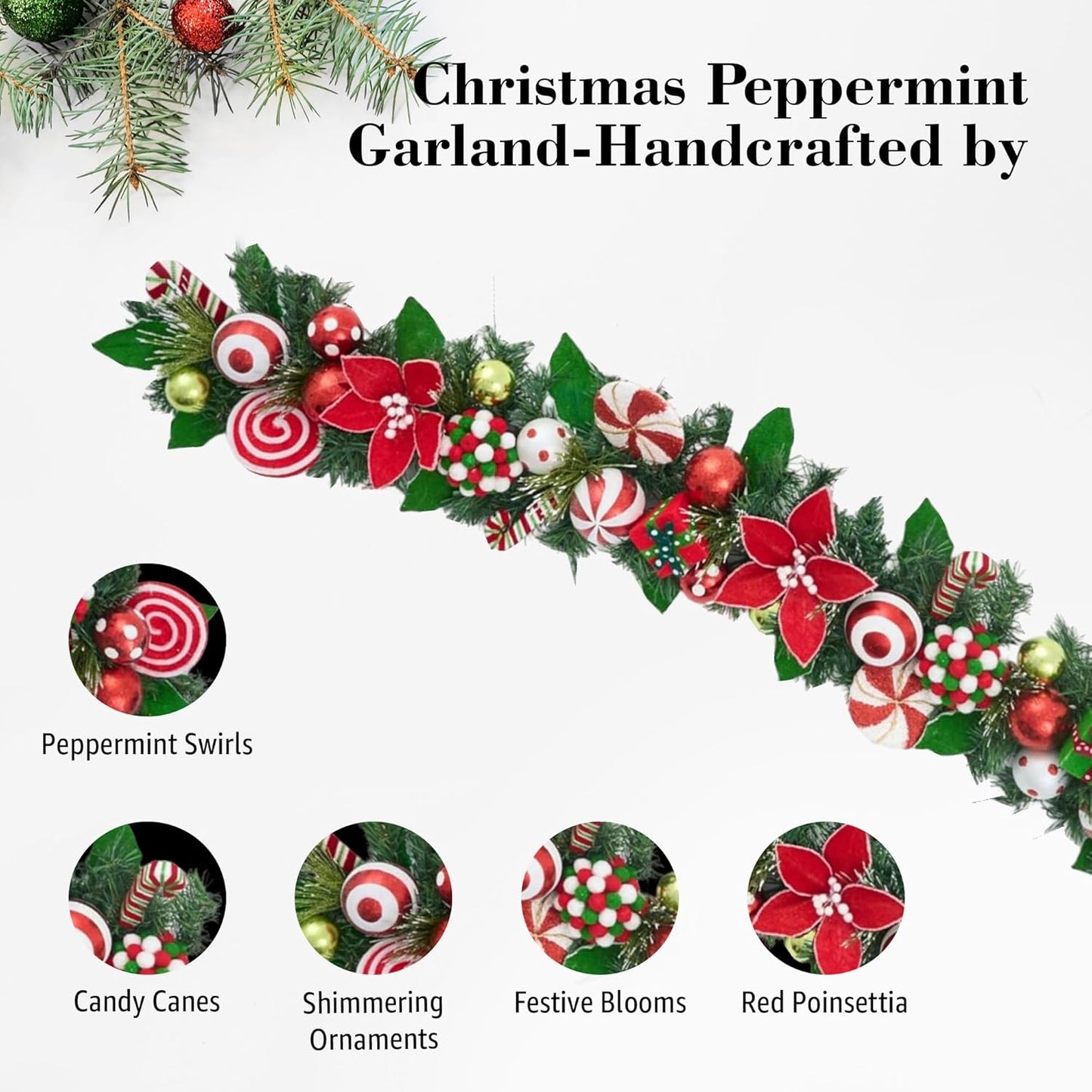 Christmas Peppermint Garland