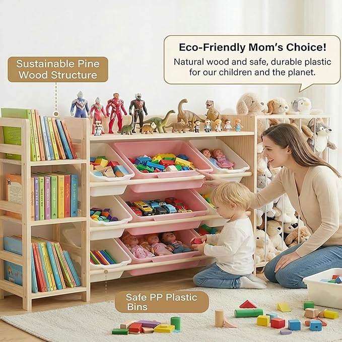 Amdermi Kid's Toy Storage Organizer - Image 7