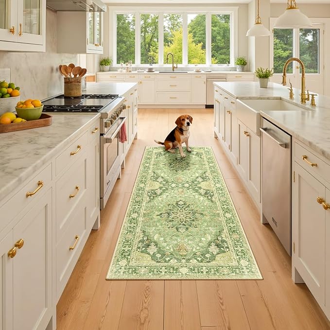 RELEANY Area Rugs 2'x6' Runner Rug Non Slip Washable - Image 2