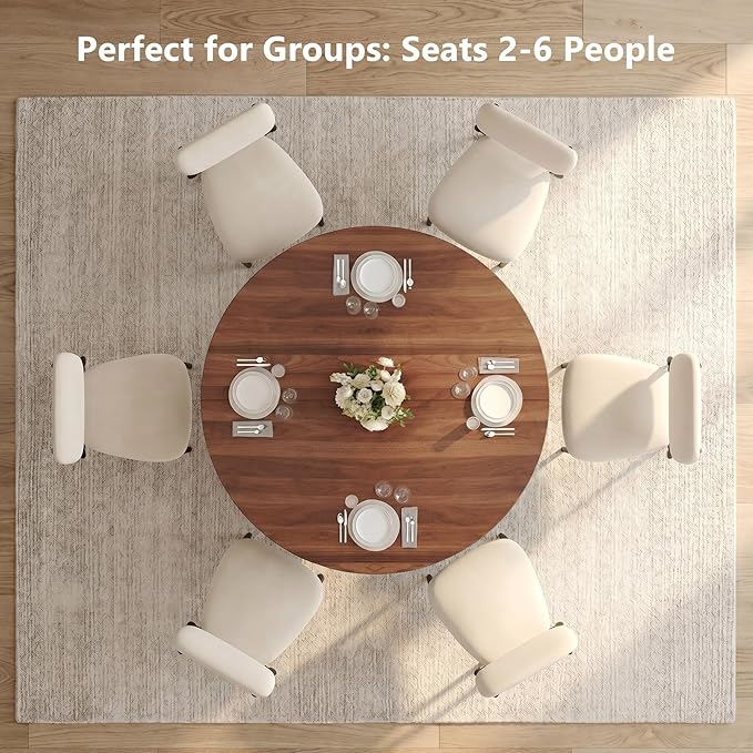 Einhomn 47.2-inch Round Dining Table, Kitchen Table - Image 5