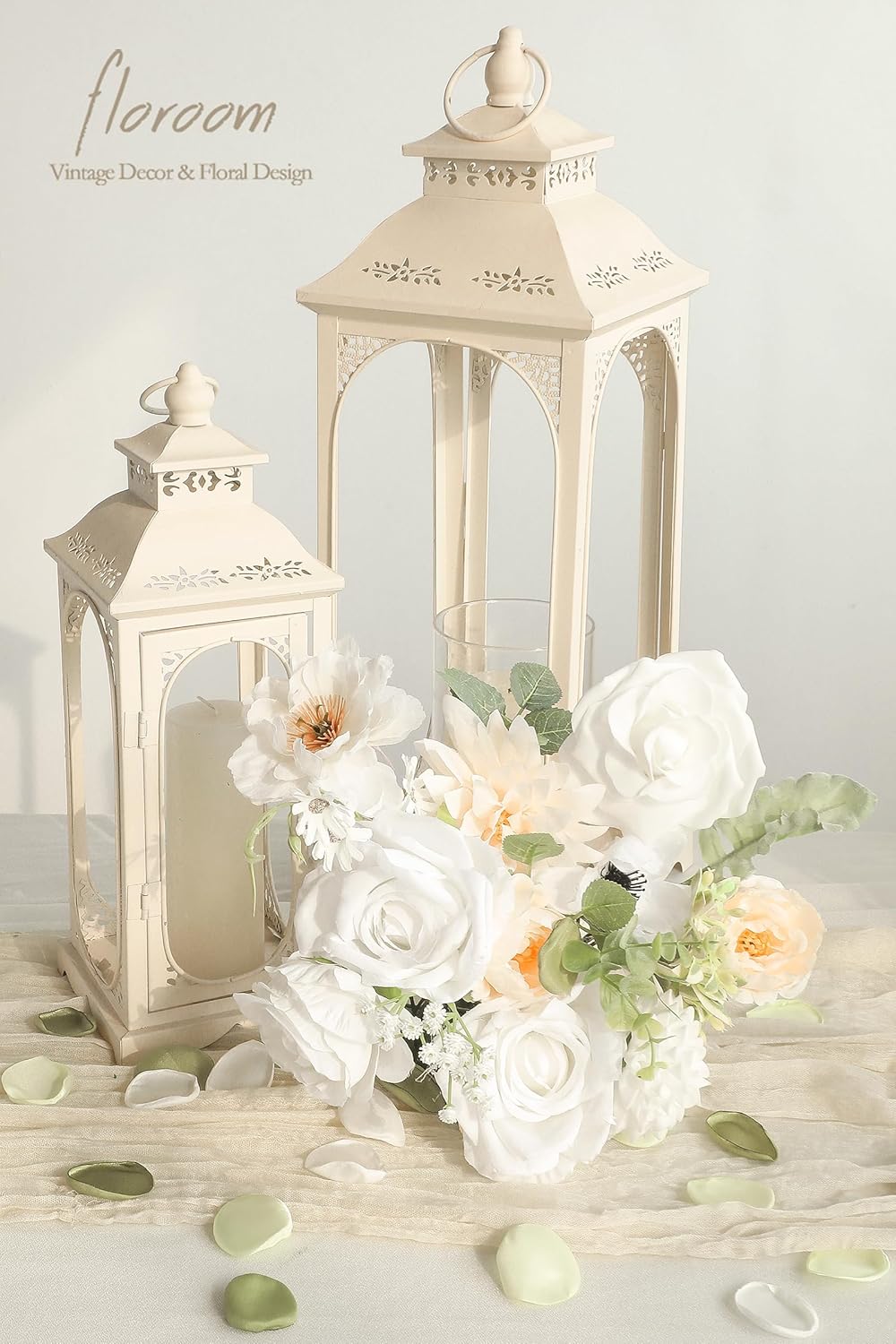 Floroom 300pcs Rose Petals Sage Green Elf Green Faux Silk Flower Petals for Wedding Flower Girl Basket Aisle Scatter Dinner Table Centerpieces Party Confetti Bridal Shower Romantic Night Decoration