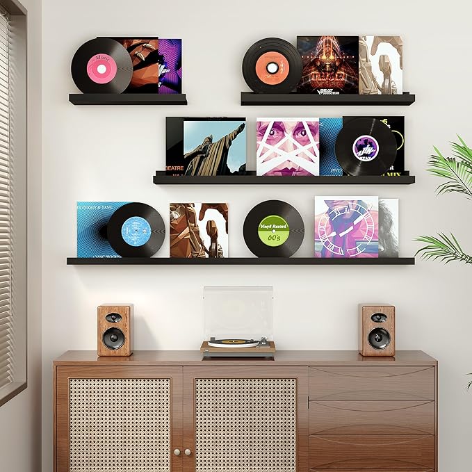 Floating Shelves for Wall, 16 inch Wood Floating Shelves Set of 2, Picture - Image 5