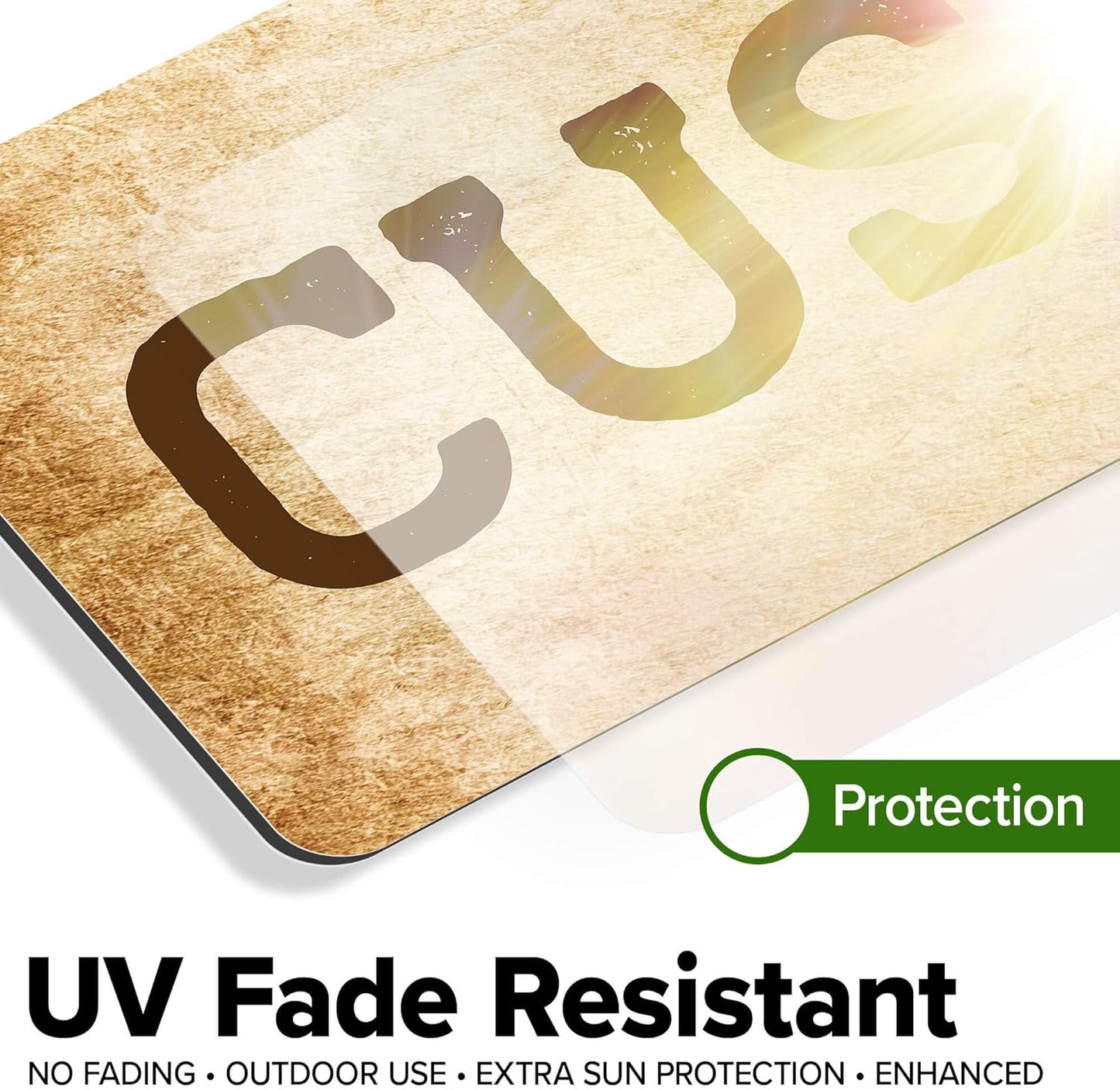 Custom Sign, Custom Street Sign, 11 Font Colors, 13 Font Styles, 4 Hole Options, 22 Sizes, 6x24 Inches, Rust Free DiBound, Fade Resistant, Made in USA by My Sign Center (Vintage)