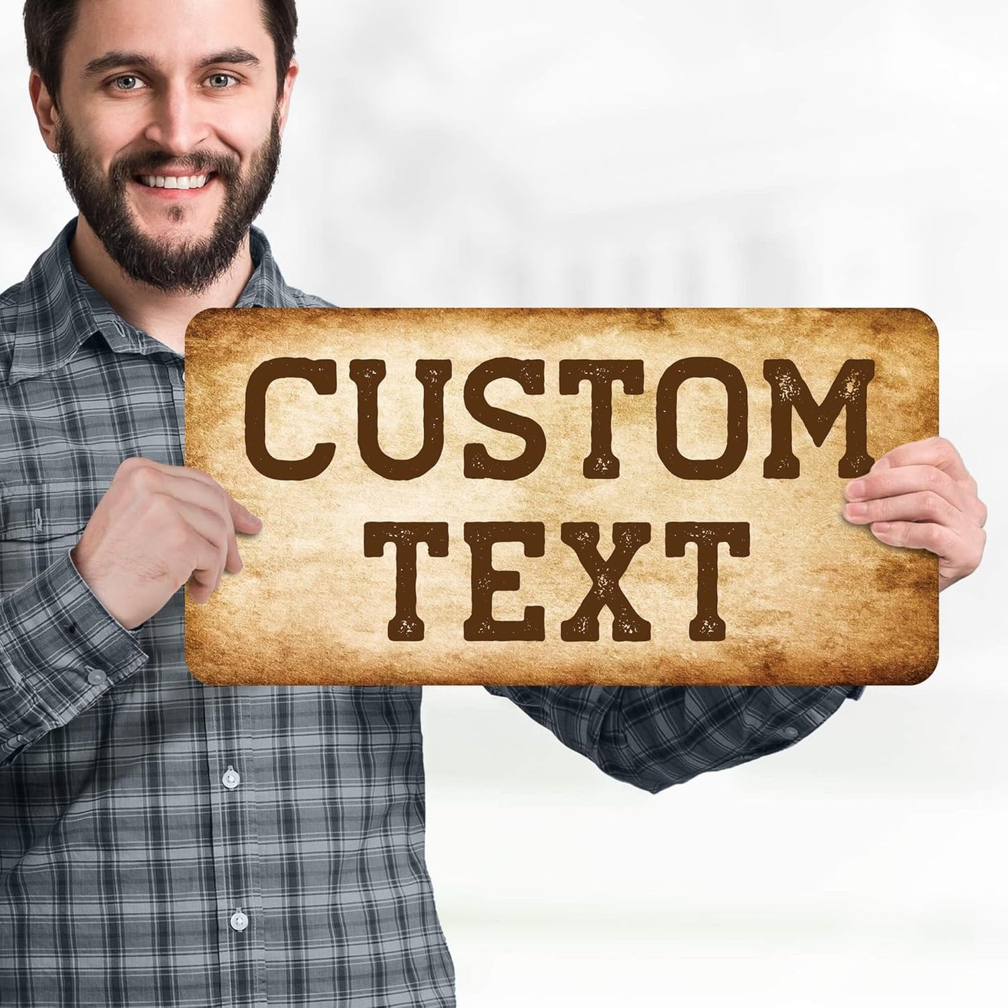 Custom Sign, Custom Street Sign, 11 Font Colors, 13 Font Styles, 4 Hole Options, 22 Sizes, 9x18 Inches, Rust Free DiBound, Fade Resistant, Made in USA by My Sign Center (Vintage)