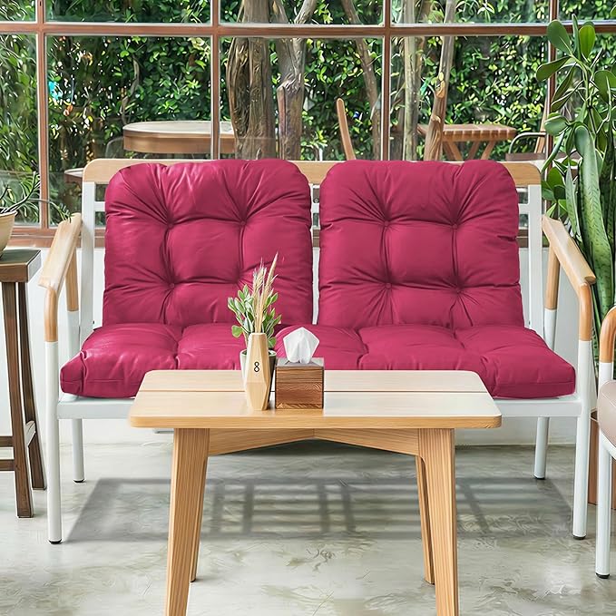 Wicker Chair Cushions of 3 Pieces, Waterproof Cushions - Image 8