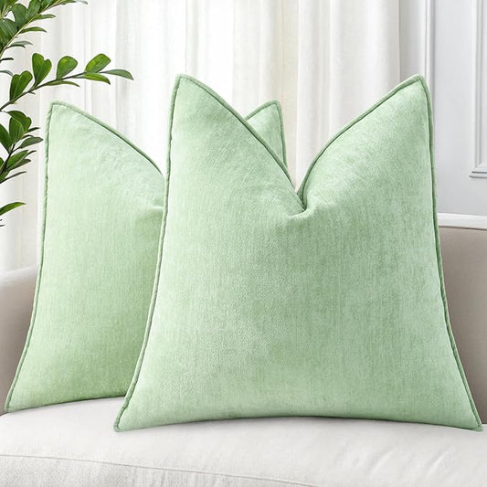decorUhome Summer Couch Euro Sham Throw Pillow Covers 22x22 Set of 2, by decorUhome
