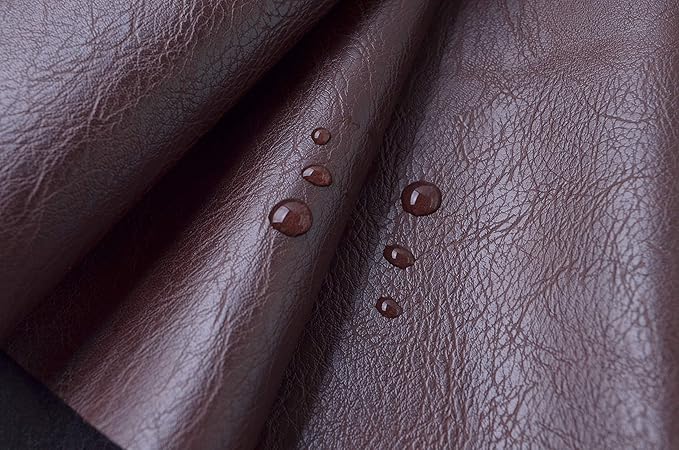 Wento Thick Faux Leather Fabric Soft Skin Grain PU Leather - Image 4