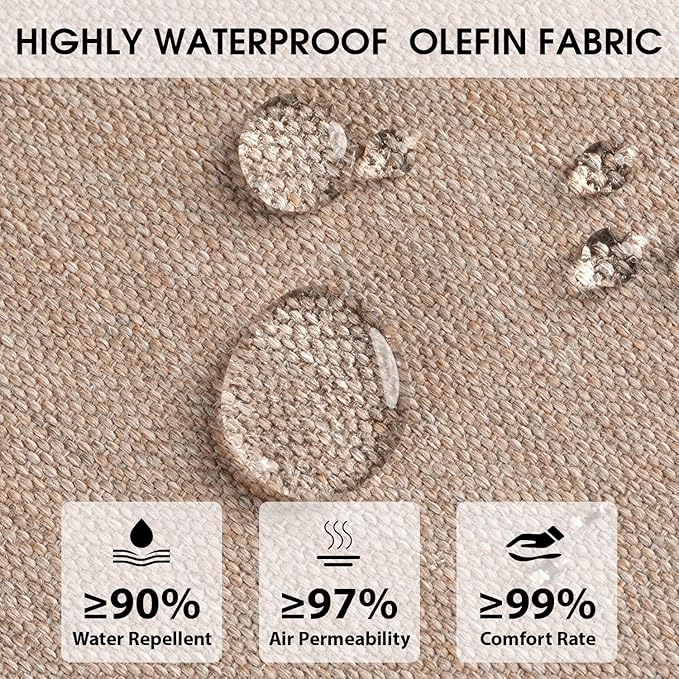 Rocking Chair Cushions with Pillow, Waterproof and Fade-Resistant Thicken - Image 3