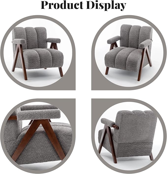 Mid Century Modern Accent Chairs Set of 2 - Image 6