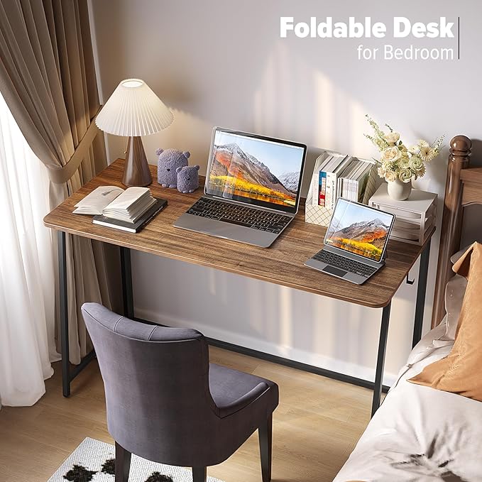 WOHOMO Folding Desk, 47.2" Foldable Computer Desk - Image 5