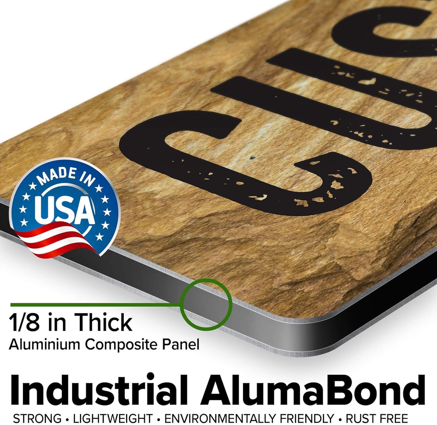 Custom Sign, Custom Street Sign, 11 Font Colors, 13 Font Styles, 4 Hole Options, 22 Sizes, 6x24 Inches, Rust Free DiBound, Fade Resistant, Made in USA by My Sign Center (Stone)