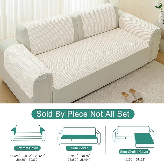 Foxdecor Couch Cover Sofa Covers Washable, Dog Bed Cover Couch Covers - Image 6