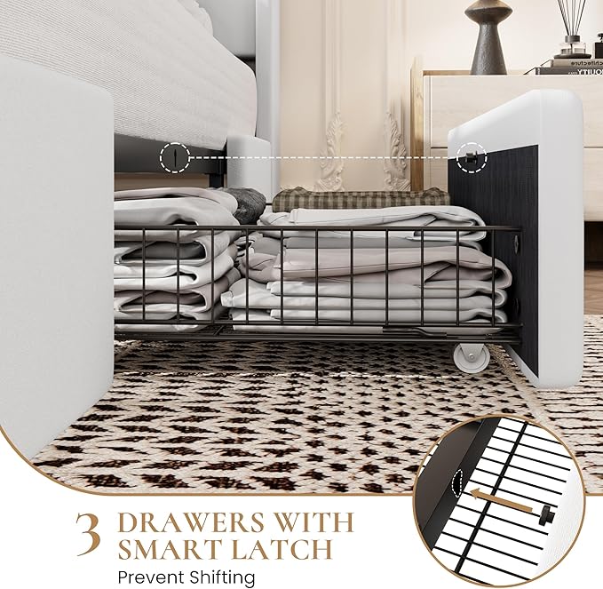 SHA CERLIN Full Size Bed Frame - Image 6