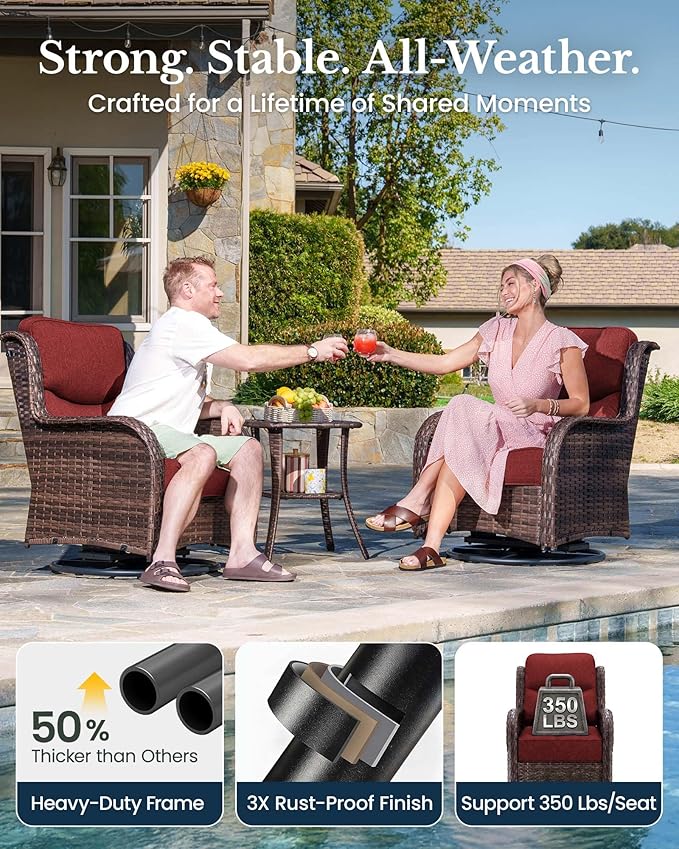 HILLGA 6-Piece Luxury Patio Furniture Set - Image 6