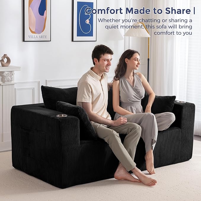 MAXYOYO Modular Sectional Sofa Couch, Loveseat Boneless Cloud Couch - Image 3