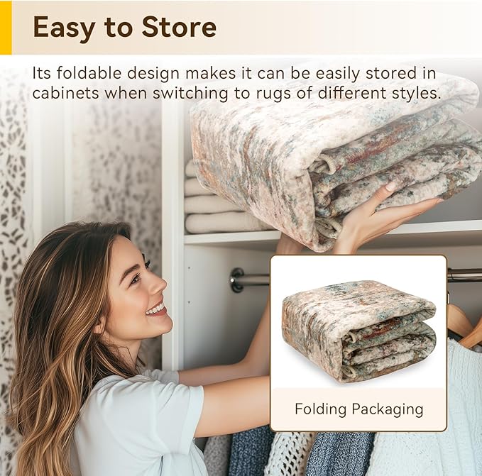 RELEANY Washable Area Rugs Square 9ft Non-Slip Modern Abstract Soft - Image 6