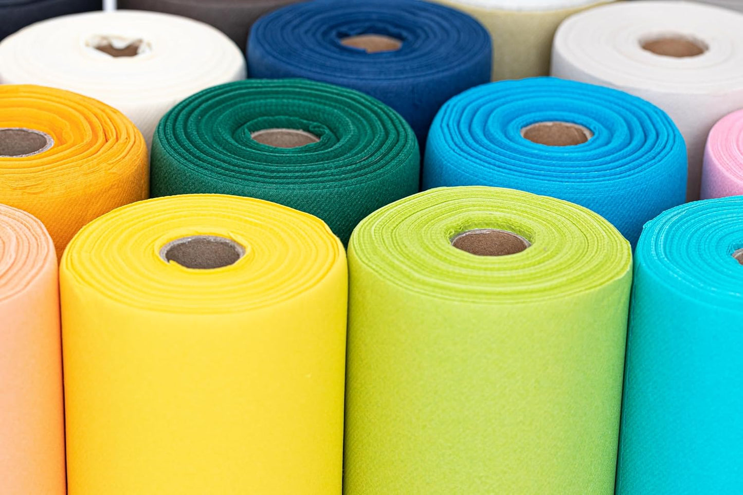 American Homestead Paper Table Runner Roll - 78 ft. Disposable Linen-Like Table Cover Roll - 20 Perforated Table Runners (16" x 48") for Parties, Weddings, and Events -Orange