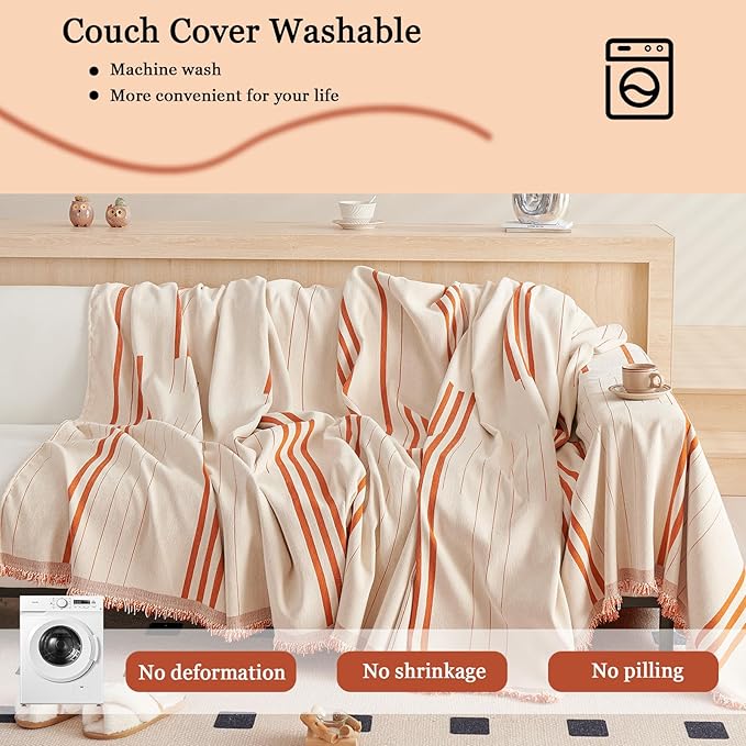 DREAMINGO Couch Cover Reversible Chenille Furniture Protector Sofa Covers - Image 7