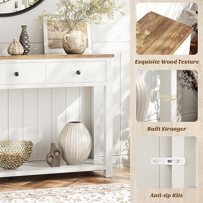 Homieasy Farmhouse Console Table - Image 7