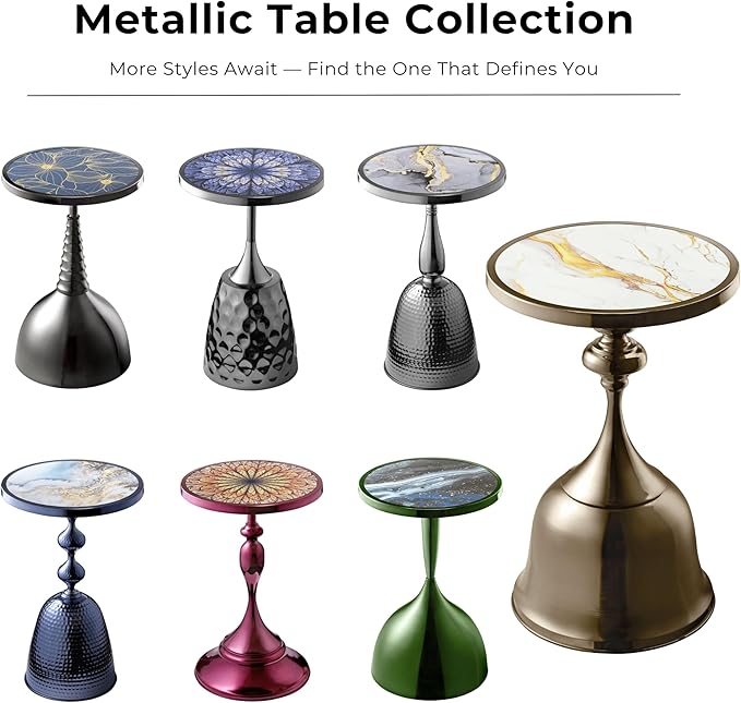 Homes: Inside + Out Halric Modern 25" Tall Round End Table - Image 8
