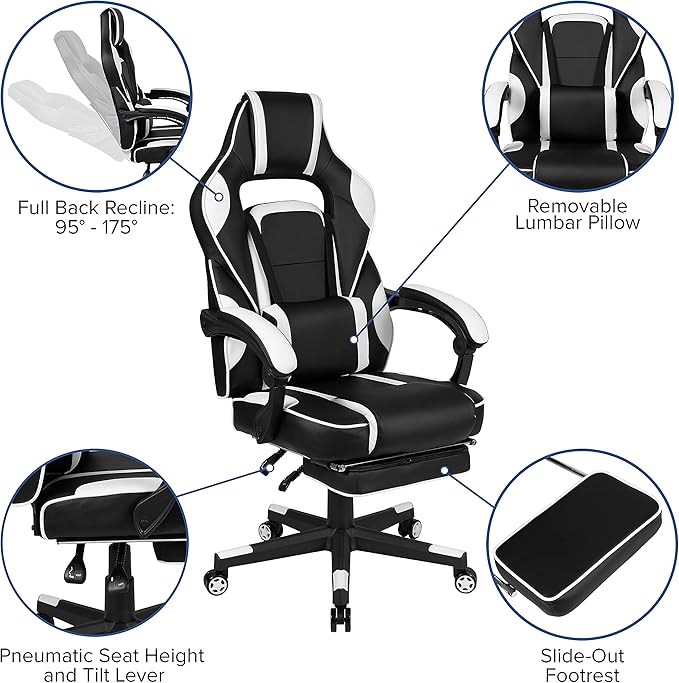 Flash Furniture X40 Gaming Chair Racing Ergonomic Computer Chair - Image 4