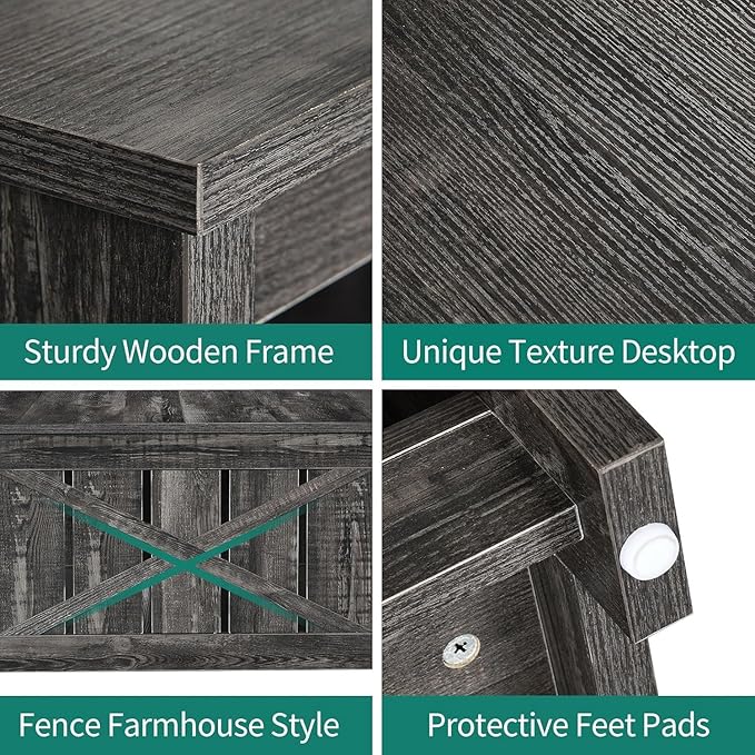 YITAHOME Coffee Tables Farmhouse Coffee Table - Image 5